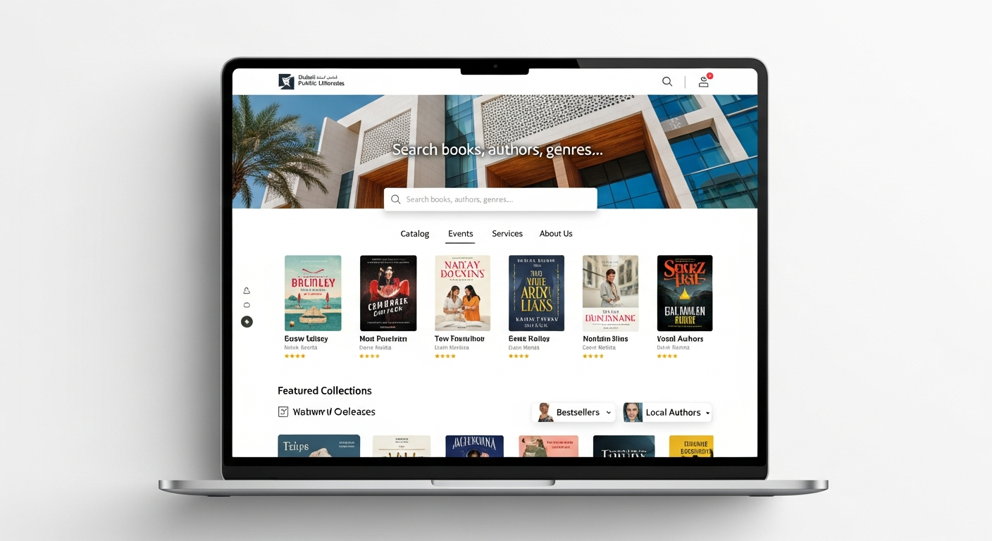 Dubai Public Library Interface